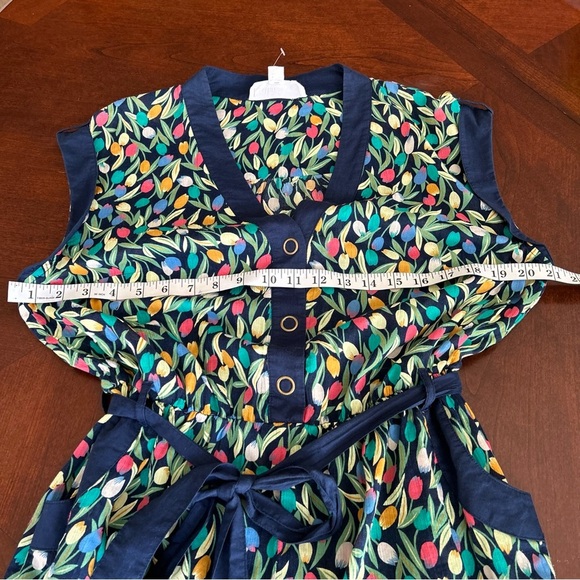 NEW Anthropologie | Lilka Tulip Print Romper with Belt - Picture 8 of 10